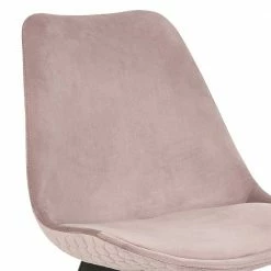 Samt Esszimmerstuhl In Rosa - Greeno (2er Set) -Dariana shop samt esszimmerstuhl in rosa mit schwarzen holzbeinen greeno 05
