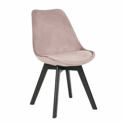 Samt Esszimmerstuhl In Rosa - Greeno (2er Set)
