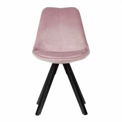 Samt Schalenstuhl In Rosa - Vabienna (2er Set) 4 Samt Schalenstuhl In Rosa - Vabienna (2er Set) -Dariana shop samt schalenstuhl in rosa mit holzbeinen in schwarz vabienna 02