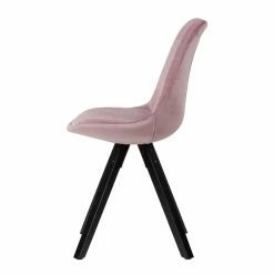 Samt Schalenstuhl In Rosa - Vabienna (2er Set) 5 Samt Schalenstuhl In Rosa - Vabienna (2er Set) -Dariana shop samt schalenstuhl in rosa mit holzbeinen in schwarz vabienna 03