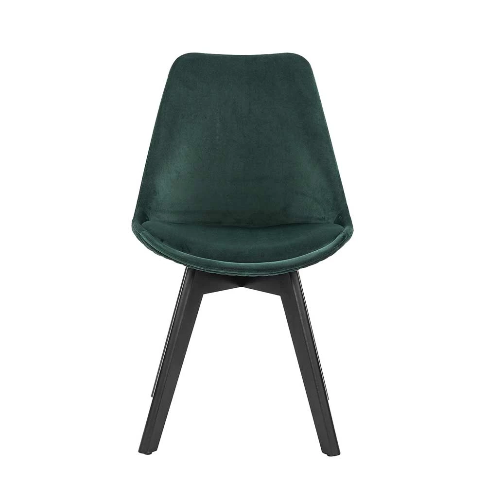 Samtstühle in Dunkelgrün - Zaydon (2er Set) Samtstühle In Dunkelgrün - Zaydon (2er Set) -Dariana shop samtstuehle in dunkelgruen und schwarz buchenholz zaydon 02