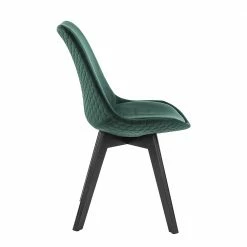 Samtstühle In Dunkelgrün - Zaydon (2er Set) 5 Samtstühle In Dunkelgrün - Zaydon (2er Set) -Dariana shop samtstuehle in dunkelgruen und schwarz buchenholz zaydon 03