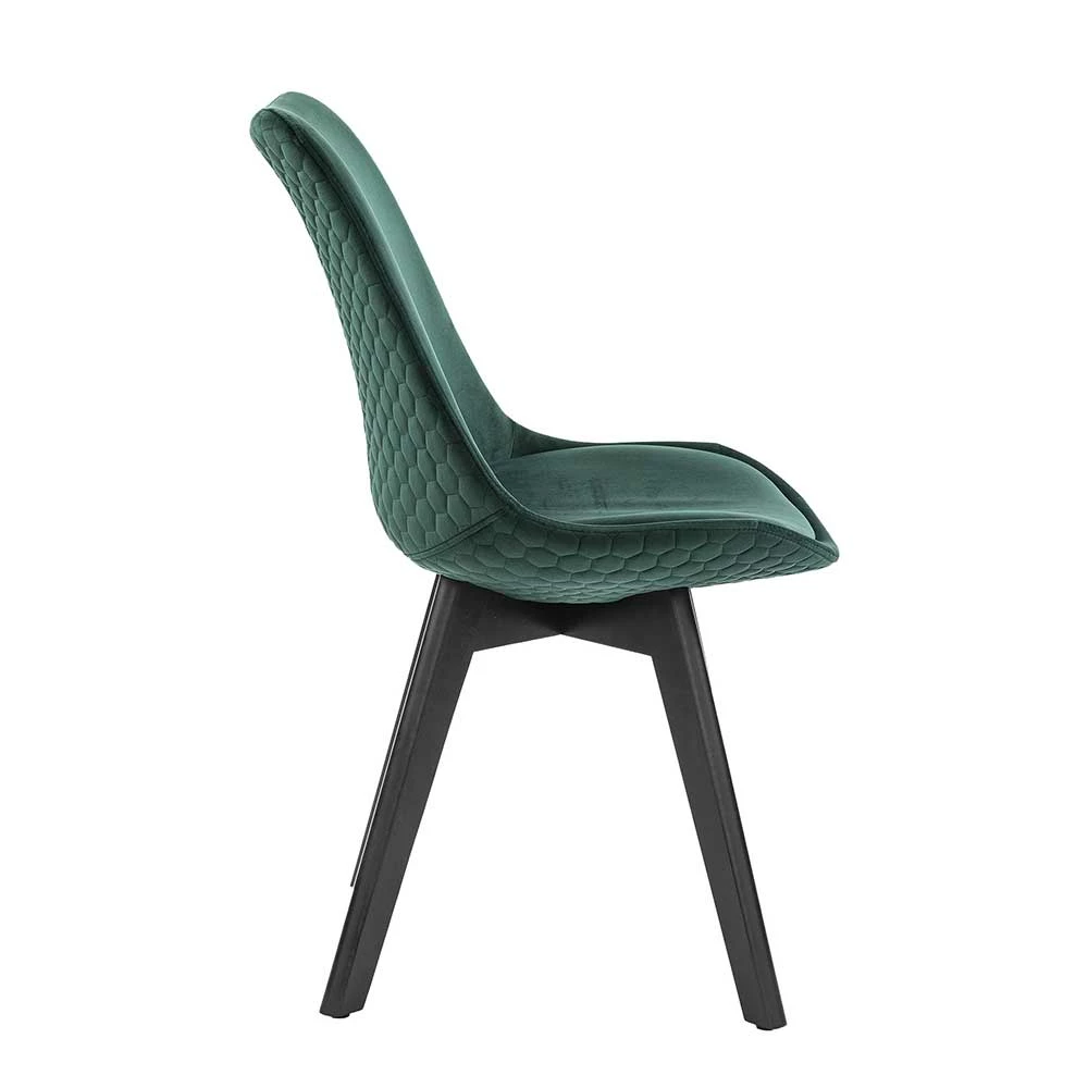 Samtstühle in Dunkelgrün - Zaydon (2er Set) Samtstühle In Dunkelgrün - Zaydon (2er Set) -Dariana shop samtstuehle in dunkelgruen und schwarz buchenholz zaydon 03