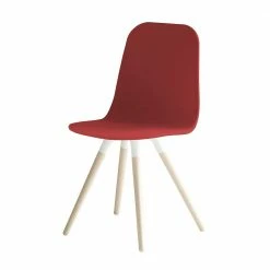 Scandi Chic Esszimmerstuhl In Rot Lackiert - Oxnard