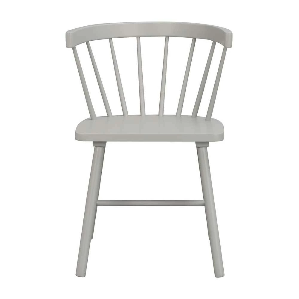 Scandi Chic Stuhl In Hellgrau Lackiert - Zaruto (2er Set) - Image 2