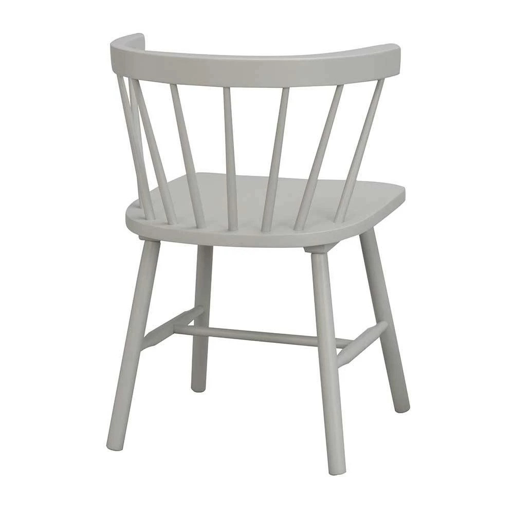 Scandi Chic Stuhl In Hellgrau Lackiert - Zaruto (2er Set) - Image 4