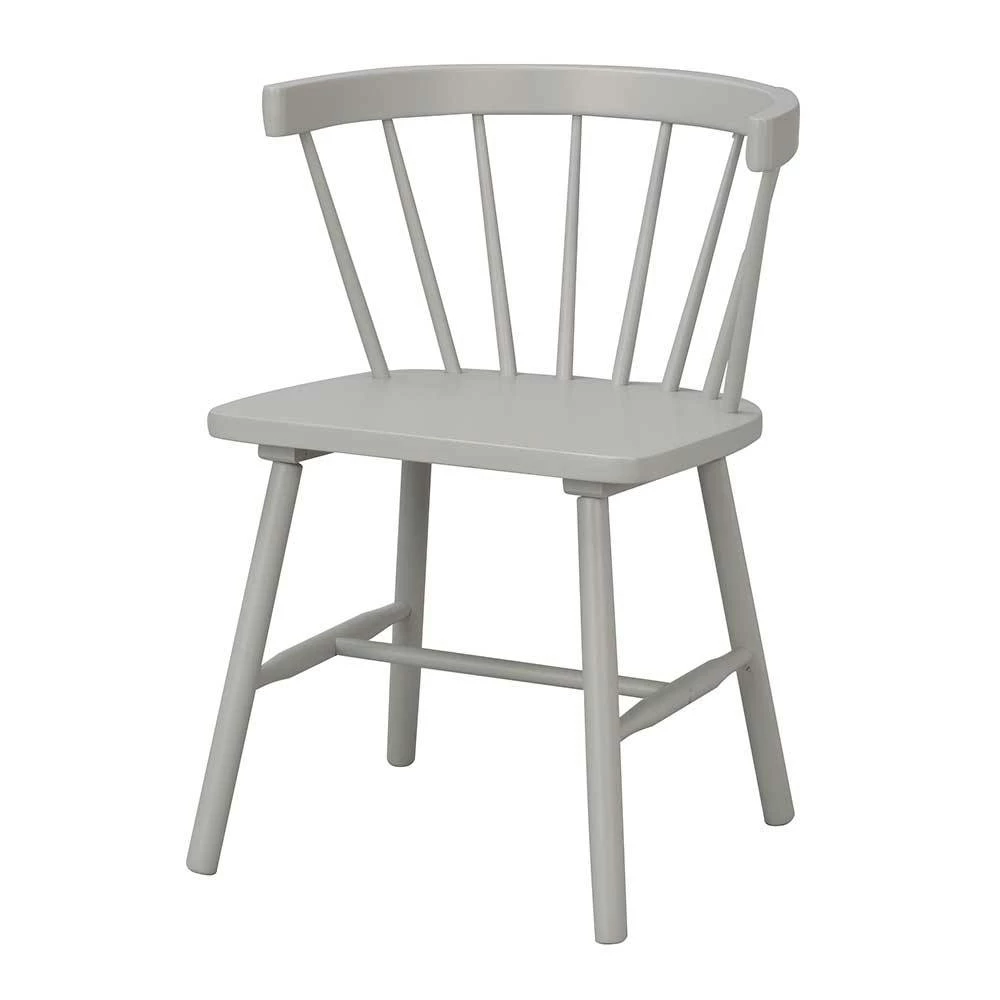 Scandi Chic Stuhl In Hellgrau Lackiert - Zaruto (2er Set)