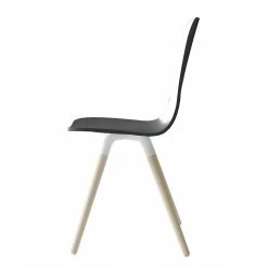 Scandi Designerstuhl In Anthrazit Lackiert - Nantou 4 Scandi Designerstuhl In Anthrazit Lackiert - Nantou -Dariana shop scandi designerstuhl in anthrazit lackiert mit buche gebleicht nantou 02