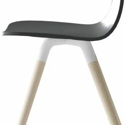 Scandi Designerstuhl In Anthrazit Lackiert - Nantou 5 Scandi Designerstuhl In Anthrazit Lackiert - Nantou -Dariana shop scandi designerstuhl in anthrazit lackiert mit buche gebleicht nantou 03