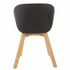 Scandi Designstühle Mit Armlehnen - Tramos (2er Set) 11 Scandi Designstühle Mit Armlehnen - Tramos (2er Set) -Dariana shop scandi designstuehle mit armlehnen in schwarz kunstleder eiche holz tramos 03