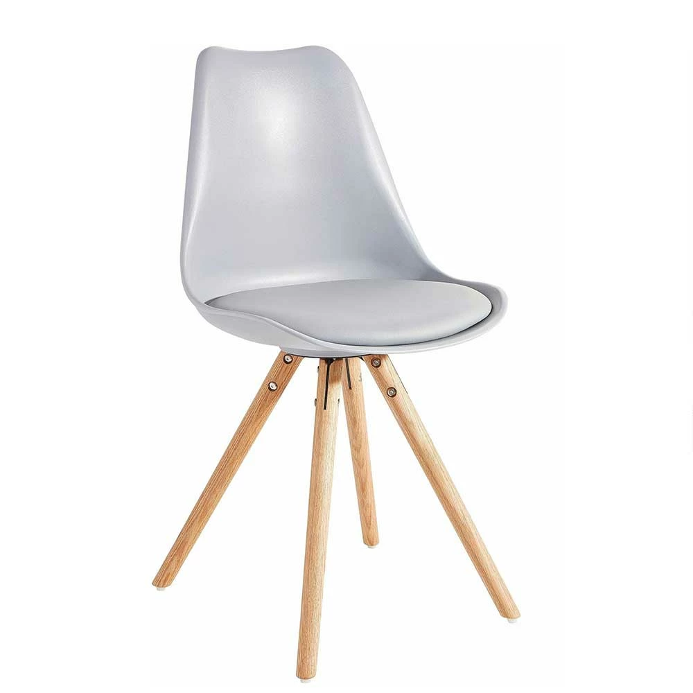 Scandi Schalenstuhl In Hellem Grau - Ambon (2er Set) - Image 2