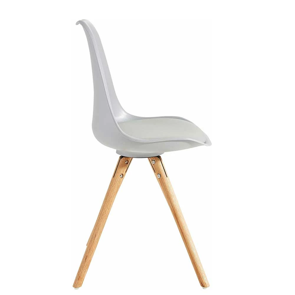 Scandi Schalenstuhl In Hellem Grau - Ambon (2er Set) - Image 4