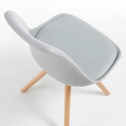 Schalen Esszimmerstuhl In Hell Grau - Coloniale (4er Set) 7 Schalen Esszimmerstuhl In Hell Grau - Coloniale (4er Set) -Dariana shop schalen esszimmerstuhl in hell grau mit holzbeinen coloniale 05