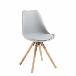 Schalen Esszimmerstuhl In Hell Grau - Coloniale (4er Set)