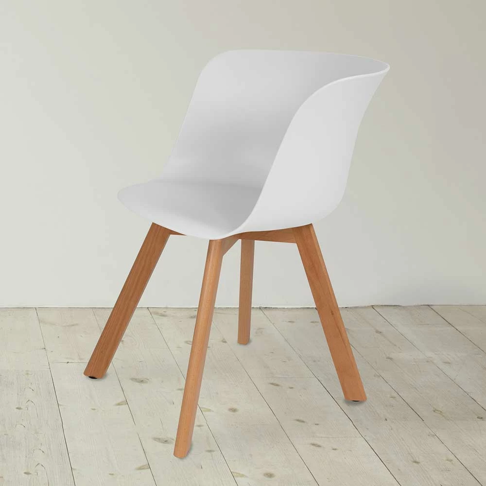 Schalen Kunststoffstuhl In Weiß - Jendrics (4er Set) 5 Schalen Kunststoffstuhl In Weiß - Jendrics (4er Set) – Bild 3