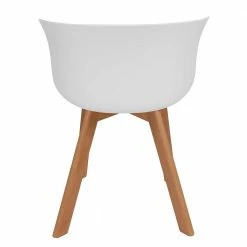 Schalen Kunststoffstuhl In Weiß - Jendrics (4er Set) 11 Schalen Kunststoffstuhl In Weiß - Jendrics (4er Set) -Dariana shop schalen kunststoffstuhl in weiss mit gestell buche massiv jendrics 03