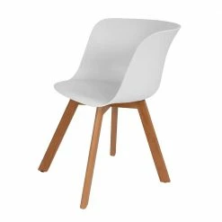 Schalen Kunststoffstuhl In Weiß - Jendrics (4er Set)