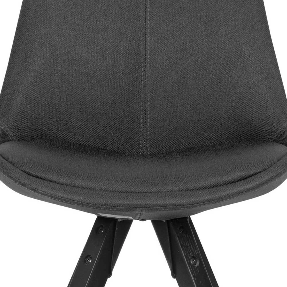 Schalenstühle In Anthrazit Webstoff - Maurita (2er Set) 8 Schalenstühle In Anthrazit Webstoff - Maurita (2er Set) – Bild 6