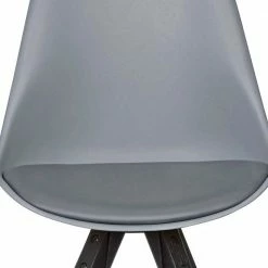 Schalenstühle In Grau & Schwarz - Aspariavo (2er Set) -Dariana shop schalenstuehle in grau schwarz aus pp kunstleder holz aspariavo 05