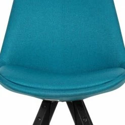 Schalenstühle In Petrol Blau & Schwarz - Entury (2er Set) 7 Schalenstühle In Petrol Blau & Schwarz - Entury (2er Set) -Dariana shop schalenstuehle in petrol blau schwarz aus webstoff massivholz entury 05