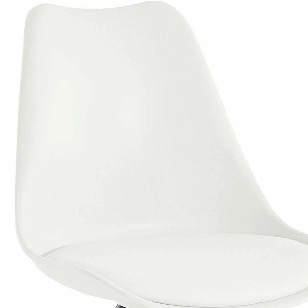 Schalenstühle in Weiß & Schwarz - Egina (2er Set) Schalenstühle In Weiß & Schwarz - Egina (2er Set) -Dariana shop schalenstuehle in weiss schwarz aus pp kunstleder holz egina 04