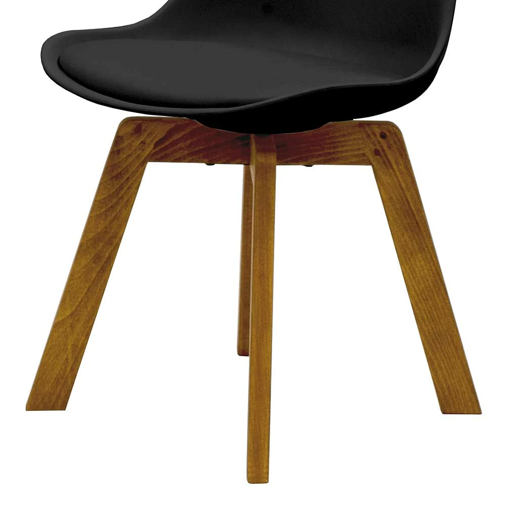 Schalenstühle Mit Holzgestell - Jaysono (4er Set) 8 Schalenstühle Mit Holzgestell - Jaysono (4er Set) – Bild 6