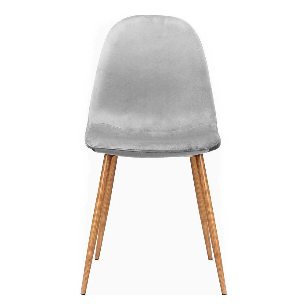 Schalenstühle Mit Samt In Hellgrau - Nevanna (2er Set) - Image 2