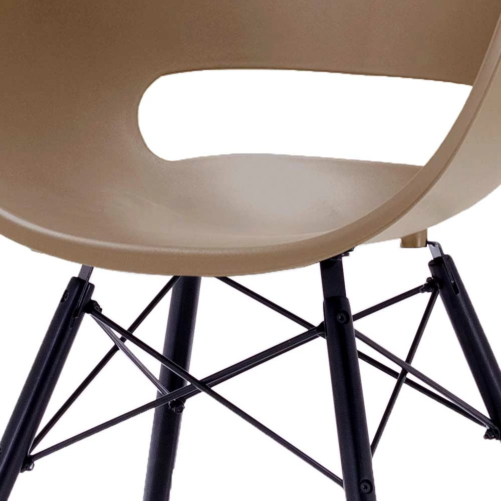 Schalenstuhl In Taupe - Betisla (4er Set) - Image 4