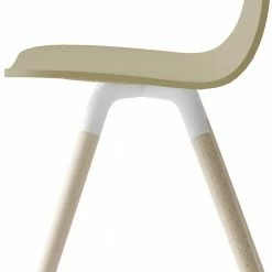 Schicker Esstischstuhl In Taupe Lackiert - Janita -Dariana shop schicker esstischstuhl in taupe lackiert gebleichter buche janita 03