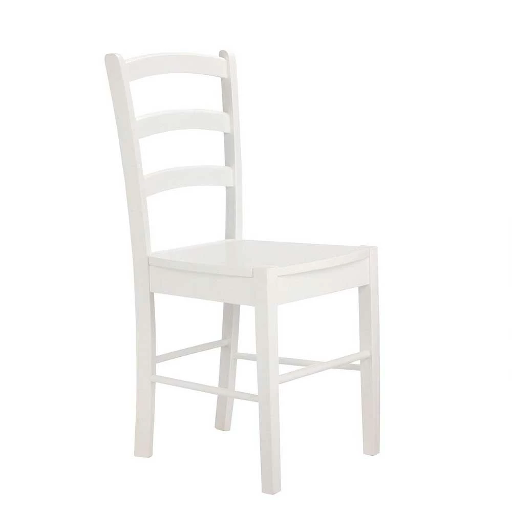 Schöne Küchenstühle in Weiß lackiert - Menella (2er Set) Schöne Küchenstühle In Weiß Lackiert - Menella (2er Set) -Dariana shop schoene kuechenstuehle in weiss lackiert aus kiefer massivholz mdf menella 01