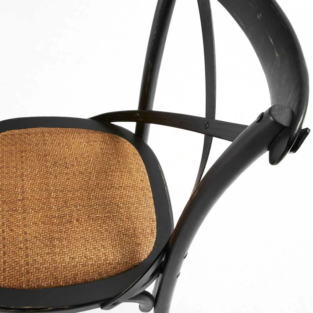 Schwarze Bistrostühle Ryona mit Rattangeflecht Schwarze Bistrostühle Ryona Mit Rattangeflecht -Dariana shop schwarze bistrostuehle mit rattangeflecht im retro stil ryona 05