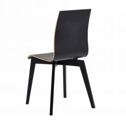 Schwarzer Holzstuhl Mit Eiche - Join (2er Set) -Dariana shop schwarzer holzstuhl mit eiche hochdrucklaminat join 02