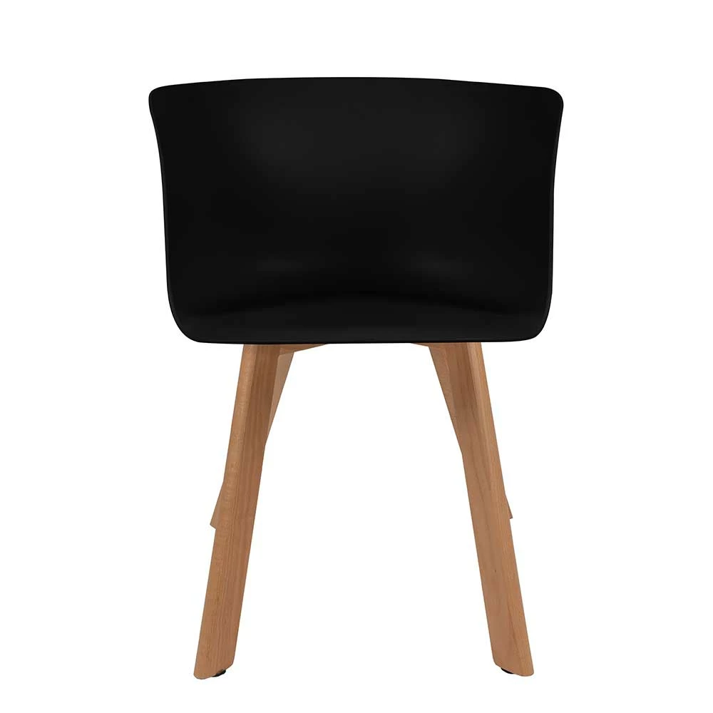 Schwarzer Schalenstuhl Aus Polypropylen - Farmer (4er Set) - Image 2