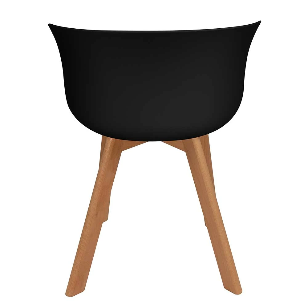 Schwarzer Schalenstuhl Aus Polypropylen - Farmer (4er Set) - Image 4