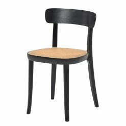 Schwarzer Stühle Mit Rattan - Racer (2er Set)