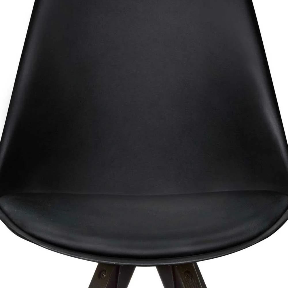 Sitzschalen Esstischstühle in Schwarz - Jufara (2er Set) Sitzschalen Esstischstühle In Schwarz - Jufara (2er Set) -Dariana shop sitzschalen esstischstuehle in schwarz im materialmix jufara 05