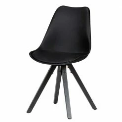 Sitzschalen Esstischstühle In Schwarz - Jufara (2er Set)