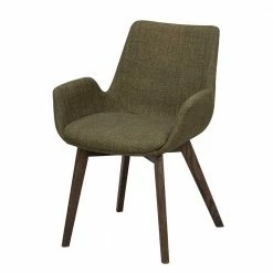 Skandi Armlehnenstühle In Dunkelgrün - Car (2er Set)