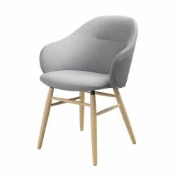 Skandi Armlehnenstuhl In Hellgrau - Cumbia