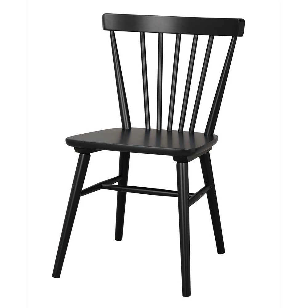 Skandi Holzstühle aus Gummibaum - Runina (2er Set) Skandi Holzstühle Aus Gummibaum - Runina (2er Set) -Dariana shop skandi holzstuehle aus gummibaum in schwarz lackiert runina f