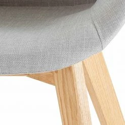 Skandi Polsterstühle In Hellgrau - Benet (2er Set) 7 Skandi Polsterstühle In Hellgrau - Benet (2er Set) -Dariana shop skandi polsterstuehle in hellgrau stoff natur eichenholz benet 05