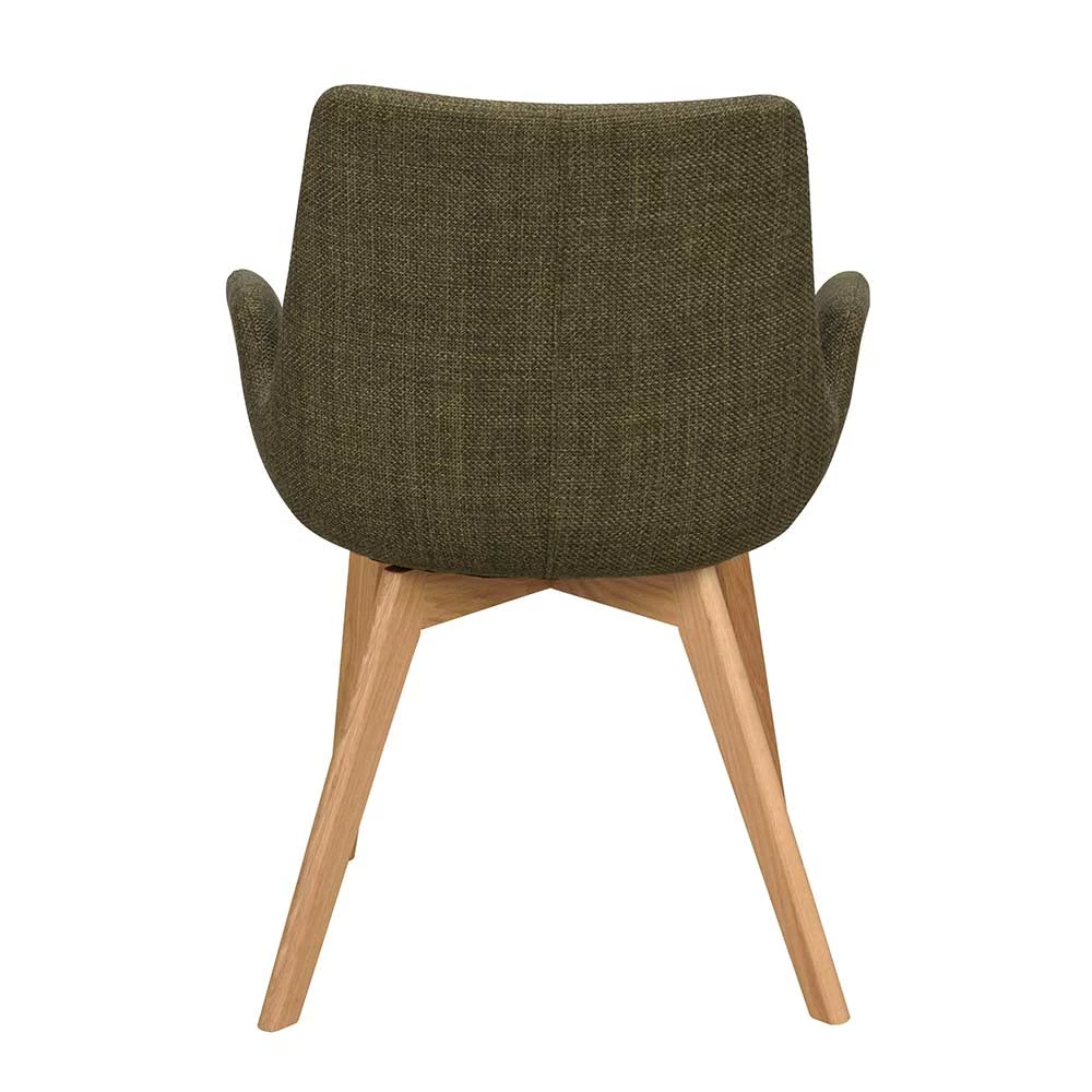 Skandi Polsterstuhl In Dunkelgrün - Maylana (2er Set) - Image 6