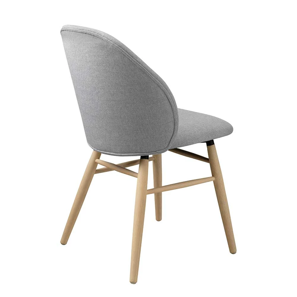 Skandi Polsterstuhl In Hellgrau - Rochella - Image 5