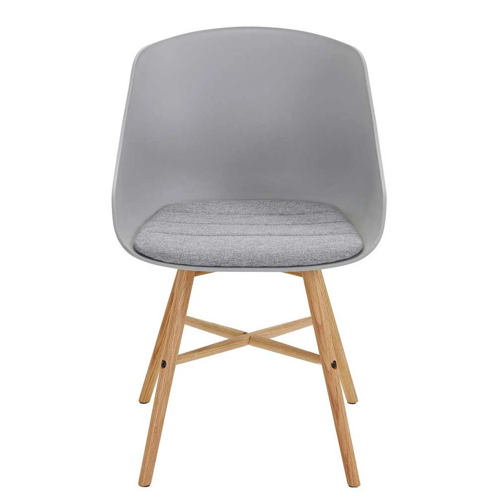 Skandi Schalenstuhl In Grau - Suvanica (2er Set) - Image 3