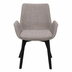 Skandi Stuhl Mit Armlehnen In Grau - Faszinata (2er Set) -Dariana shop skandi stuhl mit armlehnen in grau mit eiche gestell in schwarz faszinata 02