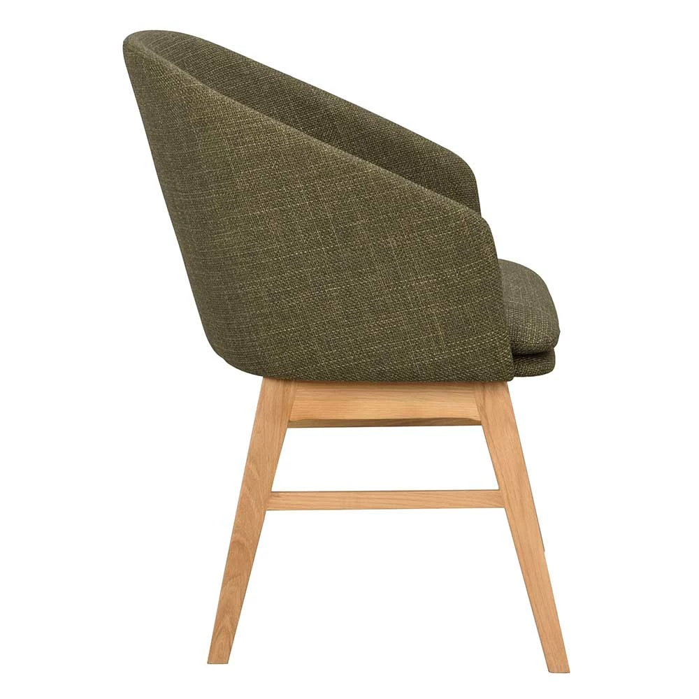 Skandi Tischsessel In Dunkelgrün - Loris (2er Set) - Image 3