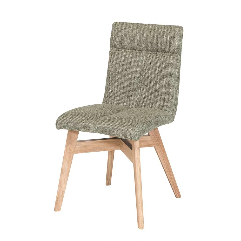 Solider Polsterstuhl Mit Gestell Eiche - Pusadon (2er Set) - Image 2