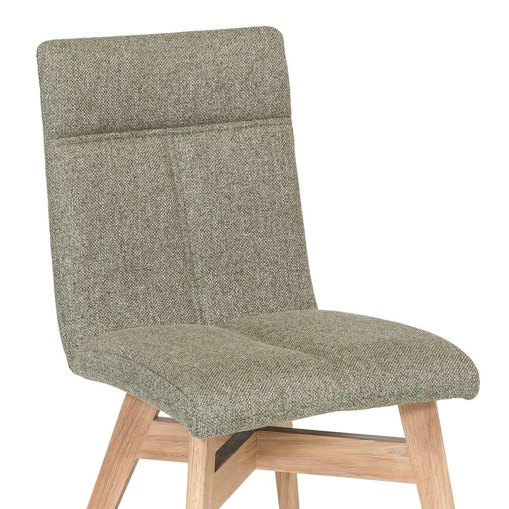 Solider Polsterstuhl Mit Gestell Eiche - Pusadon (2er Set) - Image 6