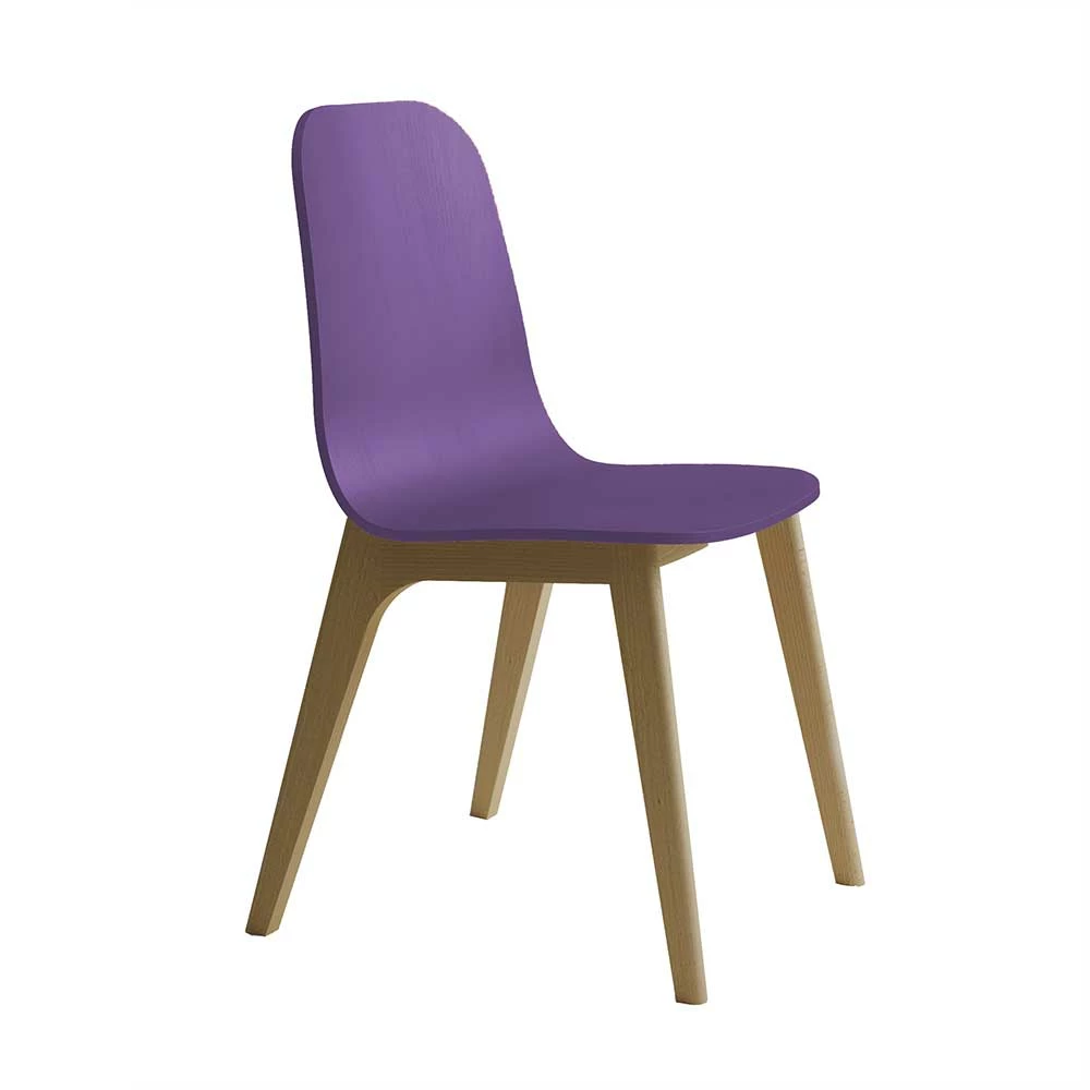 Stabiler Holzstuhl in Violett - Nipalos Stabiler Holzstuhl In Violett - Nipalos -Dariana shop stabiler holzstuhl in violett buche dunkel massivholz nipalos 01