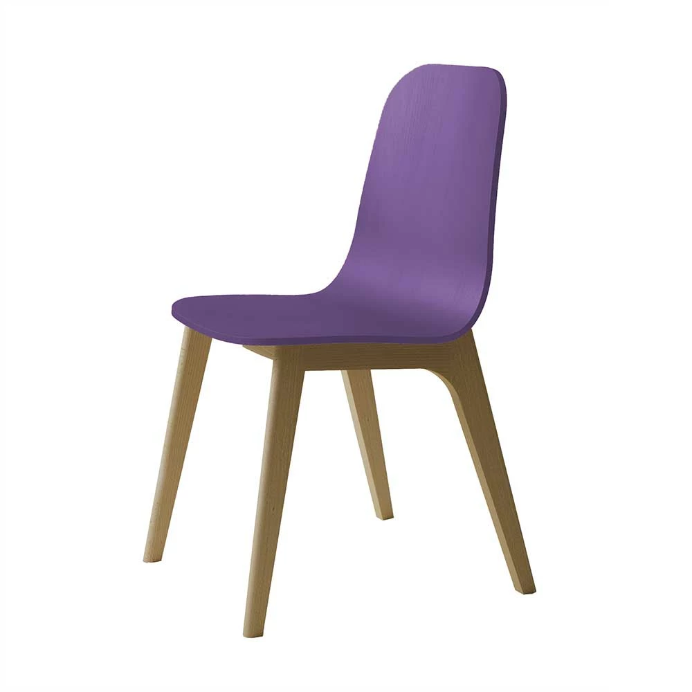 Stabiler Holzstuhl in Violett - Nipalos Stabiler Holzstuhl In Violett - Nipalos -Dariana shop stabiler holzstuhl in violett buche dunkel massivholz nipalos f